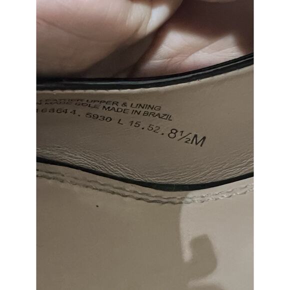 Tory Burch Black Patent Leather Peep Toe Wedge Heels, Designer Shoes - Picture 3 of 8